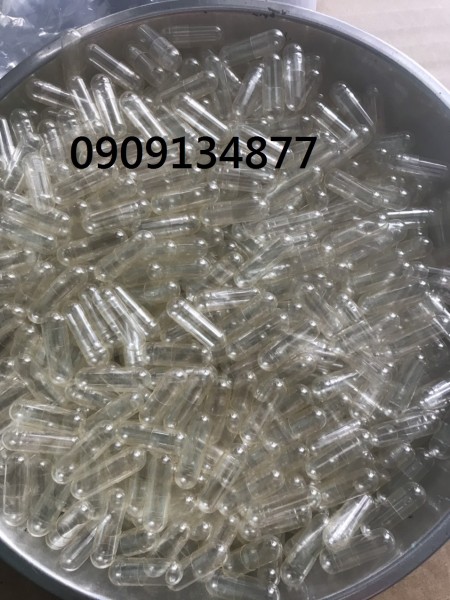 bán lẻ viên nang rỗng trong suốt, cung cắp sỉ và lẻ viên con nhộng, vỏ nang rỗng size 00,0,1,2,3,4