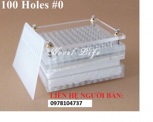 Bộ khuôn viên nang 100 viên, khuôn viên nang thủ công, máy đóng nang thủ công, khay vô thuốc con nhộng 100vien