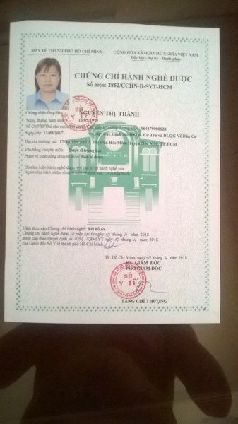 Cho thuê chứng chỉ hành nghề, mở được Quầy thuốc ở Tỉnh 