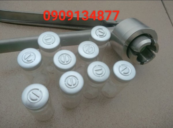 Kiềm siết nắp chai thủy tinh cầm tay, kiềm bấm nắp lọ vắc xin, thuốc tiêm cầm tay