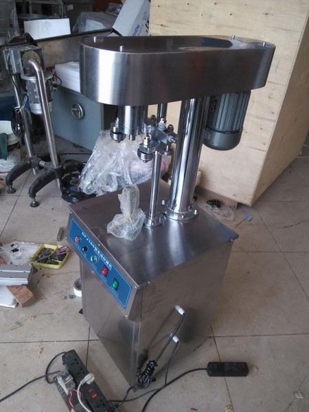 Máy viền mí lon inox, máy ghép mí lon nhôm/ thiếc, máy viền mí lon yến