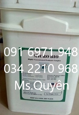 Men vi sinh Micro Bio bacillus Mỹ xử lý nước và đáy ao thủy sản hiệu quả, giá tốt