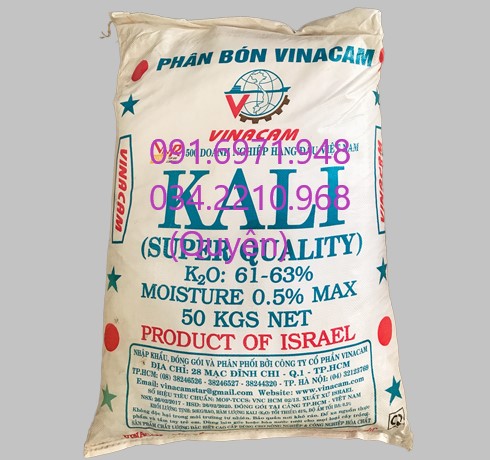 Nơi mua bán kali trắng (KCl) Israer uy tín, giá cạnh tranh