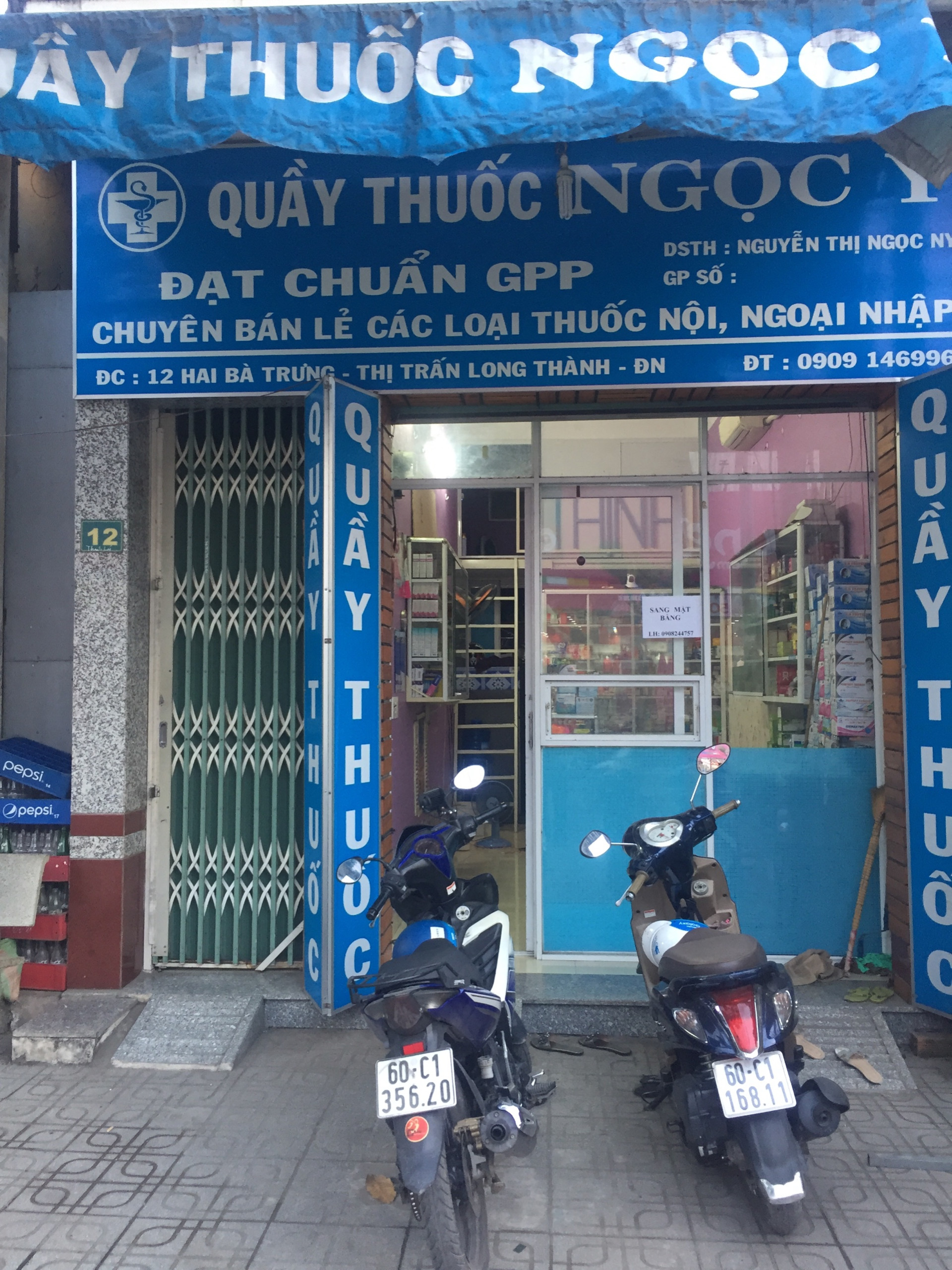 Sang quầy thuốc tây LONG THÀNH- ĐỒNG NAI