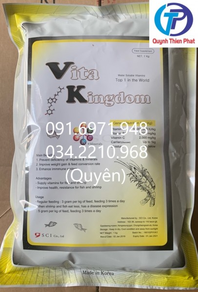 Vitamin tổng hợp Hàn Quốc cho tôm cá, Vita kingdom 